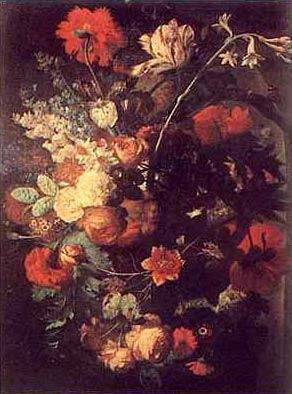Jan van Huysum Vase of Flowers on a Socle oil painting image